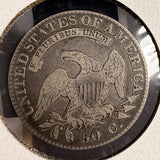 1821 Capped Bust Half Dollar, O-105, Nicely Circulated. (21070)