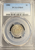 1880 Shield Nickel, PF65 PCGS (21140)