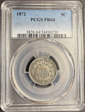 1872 Shield Nickel, PF64 PCGS (21144)