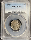 1927 Buffalo Nickel, MS65 PCGS. (21160)