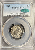 1928 Buffalo Nickel, MS65 PCGS+CAC. (21162)