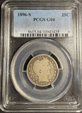 1896-S Barber Quarter, G-04, PCGS. Key Date. (21180)