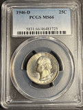 1946-D Washington Quarter, MS66 PCGS. (21196)