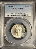 1946-D Washington Quarter, MS66 PCGS. (21200)