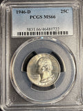 1946-D Washington Quarter, MS66 PCGS. (21202)