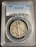 1921 Walking Liberty Half Dollar, F15 PCGS, (21218)