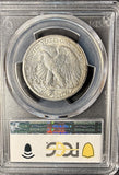 1929-D Walking Liberty Half Dollar, AU58 PCGS, (21236)