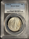 1941-S Walking Liberty Half Dollar, MS65 PCGS, (21246)