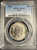 1936 Elgin Commemorative Half Dollar, MS64 PCGS (21258)