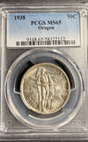 1938 Oregon Commemorative Half Dollar, MS65 PCGS (21264)