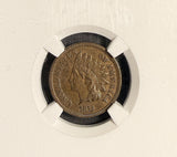 1873 Open 3, Indian Head Cent, XF45BN, NGC, (21270)