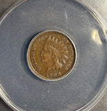 1908-S Indian Head Cent, XF40 ANACS, (21278)
