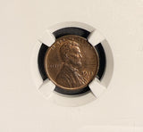 1918-D Lincoln Wheat Cent, MS63RB NGC . (21288)