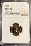 1952 Lincoln Wheat Cent, Proof 67 Red, NGC PF67RD (21338)