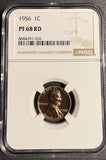 1956 Lincoln Wheat Cent, Proof 68 Red, NGC PF68RD (21348)