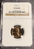 1958 Lincoln Wheat Cent, Proof 69 Red, NGC PF69RD (21358)