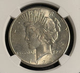 1928-S Peace Silver Dollar, MS63, NGC (21396)