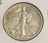 1929-S Walking Liberty Half Dollar, Nice XF+. (21468)