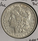 1900-O/CC Morgan Silver Dollar, AU Details. (21480)