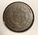 1832 Med. Letters Large Cent, Nicely Circulated . (21487)