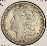 1881-CC Morgan Silver Dollar, Nicely Circulated VF+ . (21534)