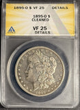 1895-O Morgan Silver Dollar, VF25 Details, ANACS . (21538)
