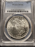 1882-S Morgan Silver Dollar, MS64 PCGS, White . (21575)