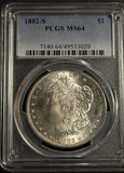 1882-S Morgan Silver Dollar, MS64 PCGS, White . (21584)