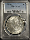 1901-O Morgan Silver Dollar, MS64 PCGS, White . (21596)