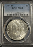 1901-O Morgan Silver Dollar, MS64 PCGS, White . (21600)