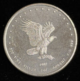 1982 Monex Vintage 1oz .999 Silver Art Round (21614)