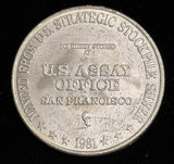 1981 Vintage 1oz .999 Silver Art Round (21620)