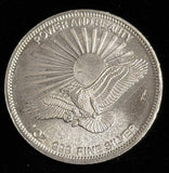 1987 Vintage 1oz .999 Silver Art Round  (21630)