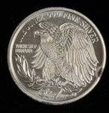 Undated Vintage 1oz .999 Silver Art Round  (21632)