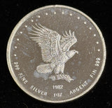 1982 Monex Vintage 1oz .999 Silver Art Round  (21634)