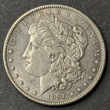 1890-CC Morgan Silver Dollar, AU Details. (21692)