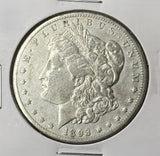 1893-CC Morgan Silver Dollar, VF Details. (21704)