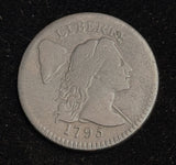 1795 Liberty Cap Large Cent, Plain Edge, F/VF Details. (21716)