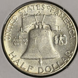 1949-S Franklin Half Dollar, Choice AU, (21740)