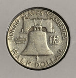 1950-D Franklin Half Dollar, Nicely Circulated, (21744)