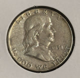 1951 Franklin Half Dollar, Nicely Circulated, (21746)