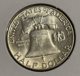 1951-D Franklin Half Dollar, Nice Unc, (21748)