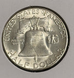 1951-S Franklin Half Dollar, Nice Unc, (21750)