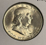 1952-D Franklin Half Dollar, Nice Unc, (21754)