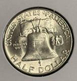 1952-D Franklin Half Dollar, Nice Unc, (21754)