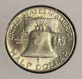 1953-D Franklin Half Dollar, Nice Unc, (21756)