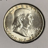 1954 Franklin Half Dollar, Choice Uncirculated, (21760)