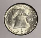 1954-D Franklin Half Dollar, Choice Uncirculated, (21762)