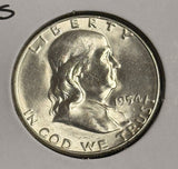 1954-S Franklin Half Dollar, Choice Uncirculated, (21764)