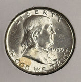 1955 Franklin Half Dollar, Choice Uncirculated, (21766)